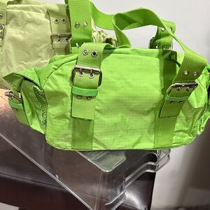 Vibrant Green Travel Bag for Women
